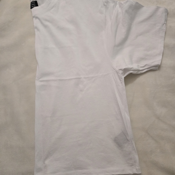 Brunette The Label White Crew Neck Tee - Picture 2 of 3